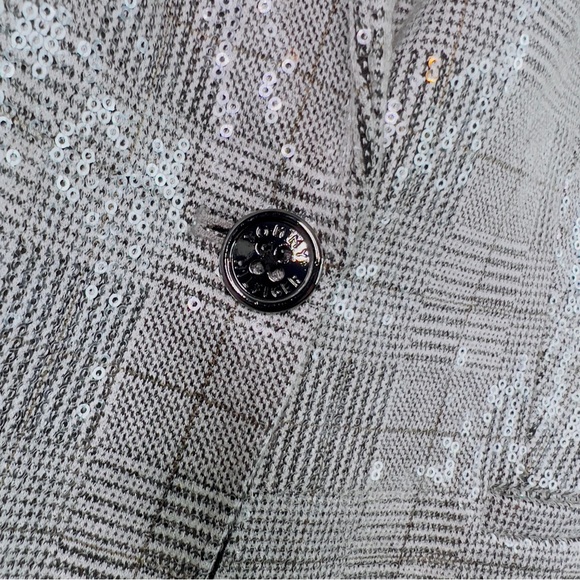 Tommy Hilfiger Size 10 Clear Palette Mixed Patter Black/Gray/White Jacket - Picture 3 of 14